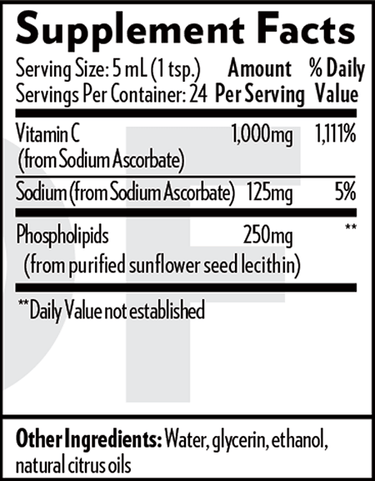 Vitamin C 4 fl oz Quicksilver Scientific Supplement - Conners Clinic
